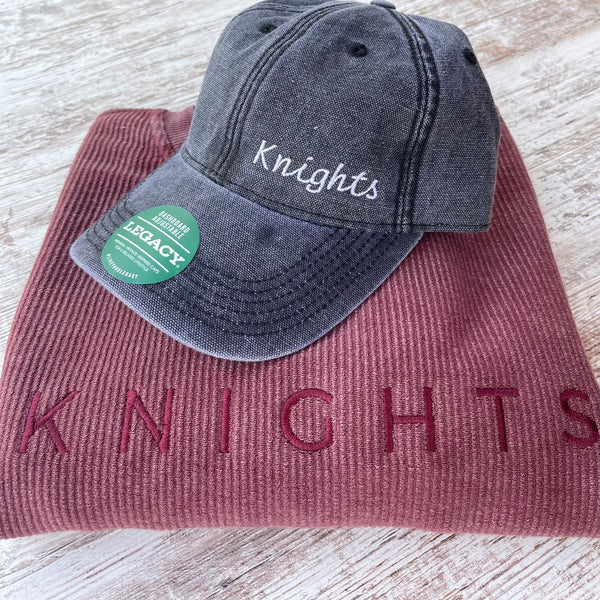 NYFL Knights Embroidered Vintage Distressed Hat